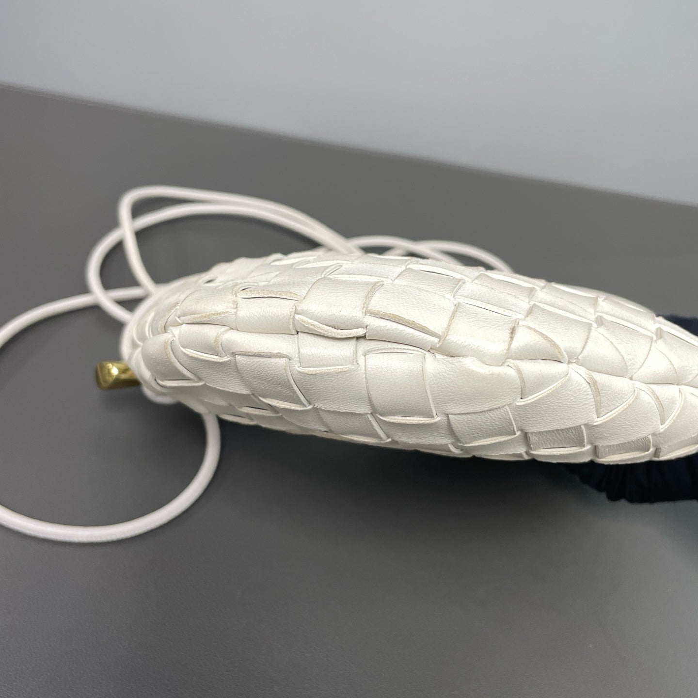 Bottega Veneta White Crossbody