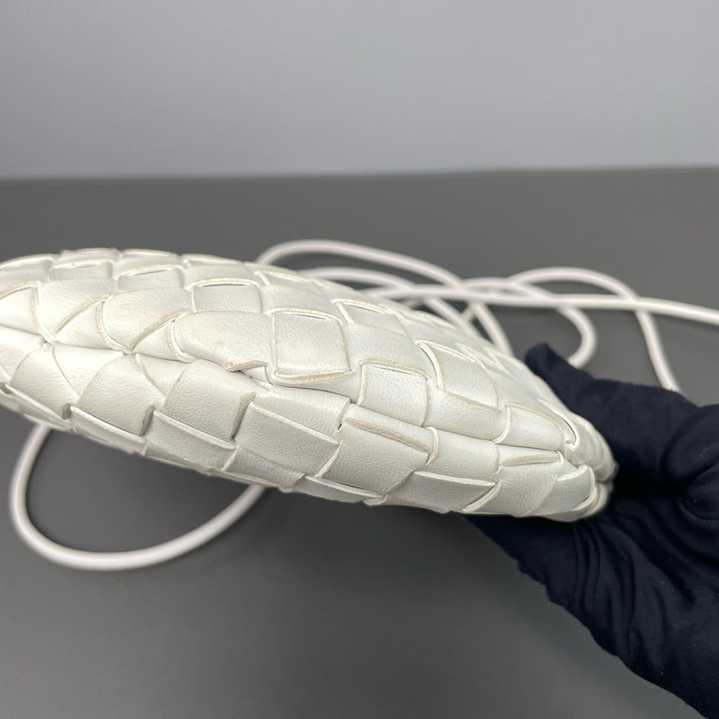 Bottega Veneta White Crossbody