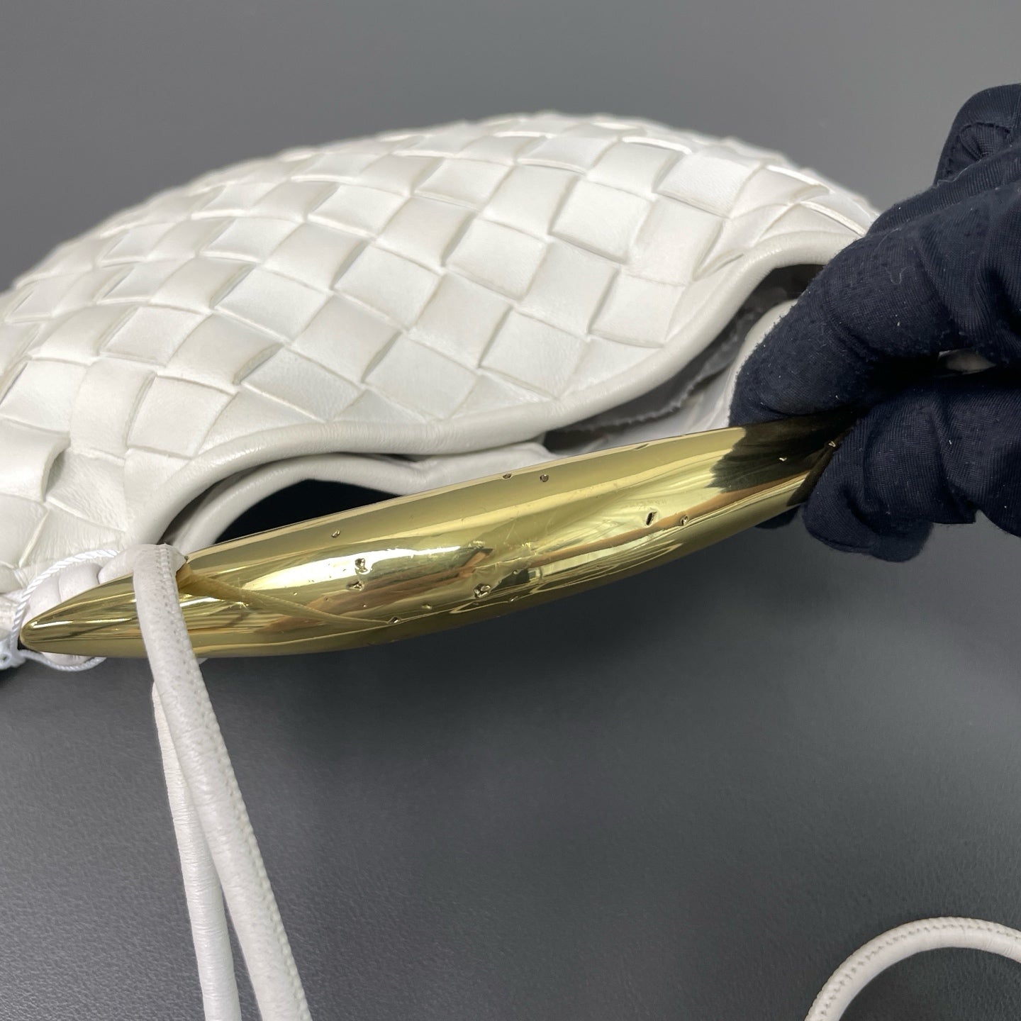 Bottega Veneta White Crossbody