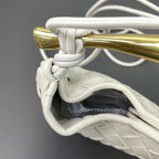 Bottega Veneta White Crossbody