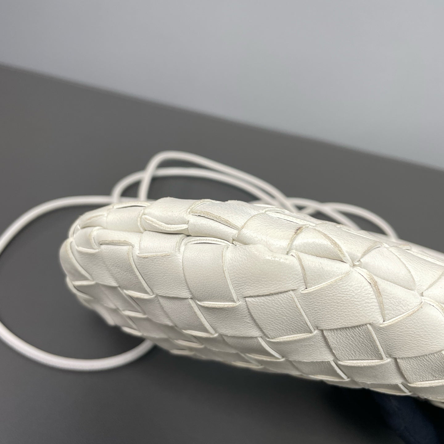 Bottega Veneta White Crossbody