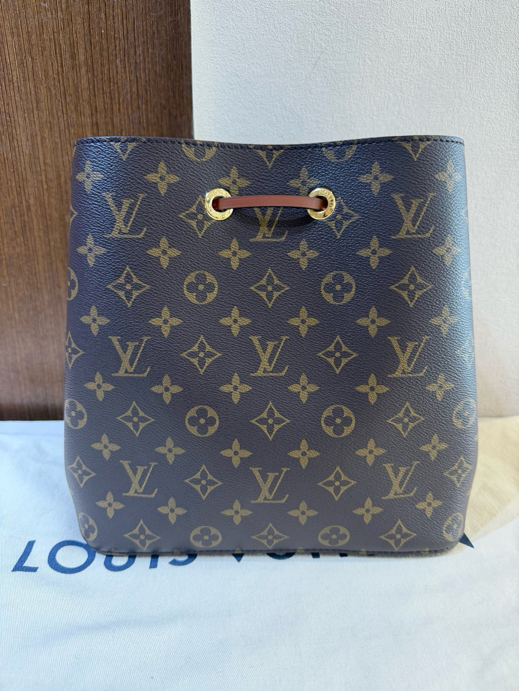 Louis Vuitton Brown Bucket & Drawstring Bag