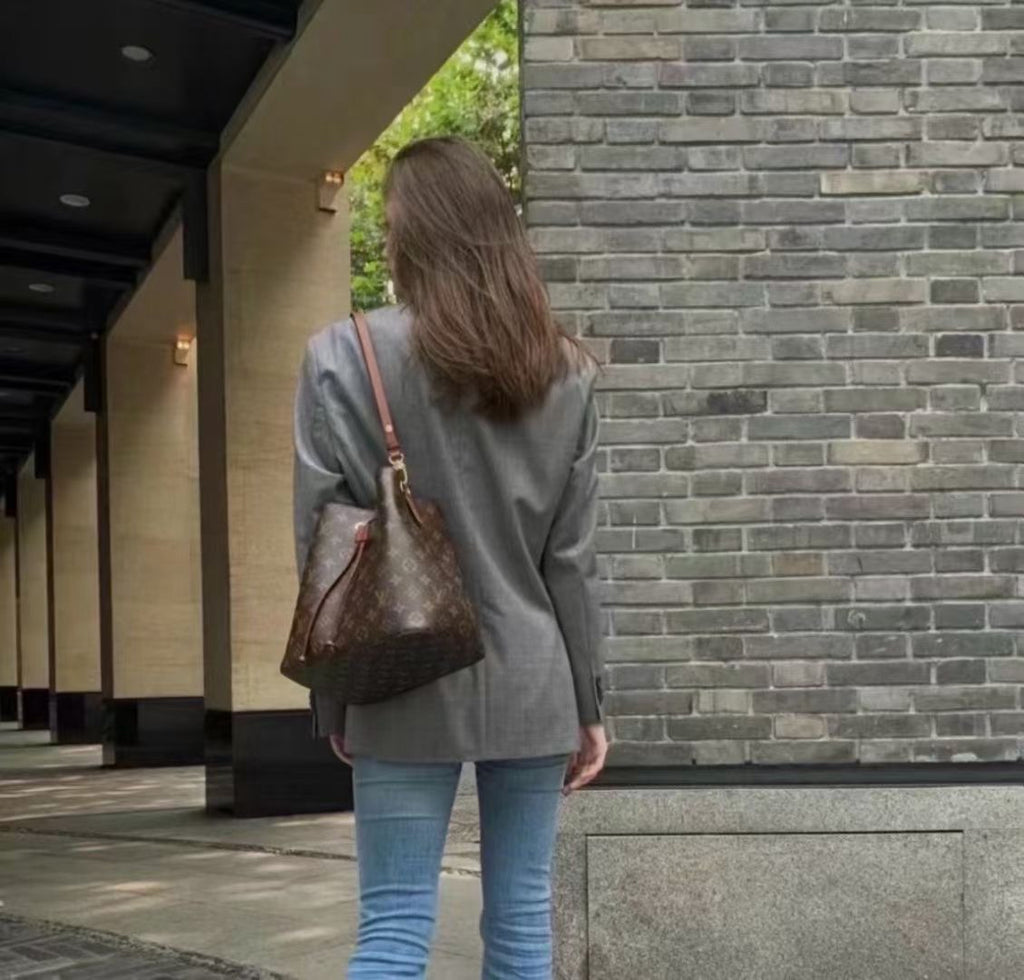 Louis Vuitton Brown Bucket & Drawstring Bag