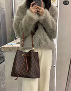 Louis Vuitton Brown Bucket & Drawstring Bag
