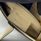 Dior White Saddle Bag