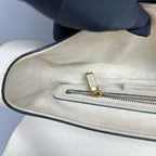 Dior White Saddle Bag