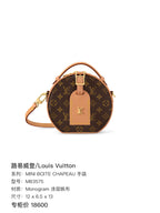 Louis Vuitton MINI HAT BOX Handbag 12 x 6.5 x 13 M83575