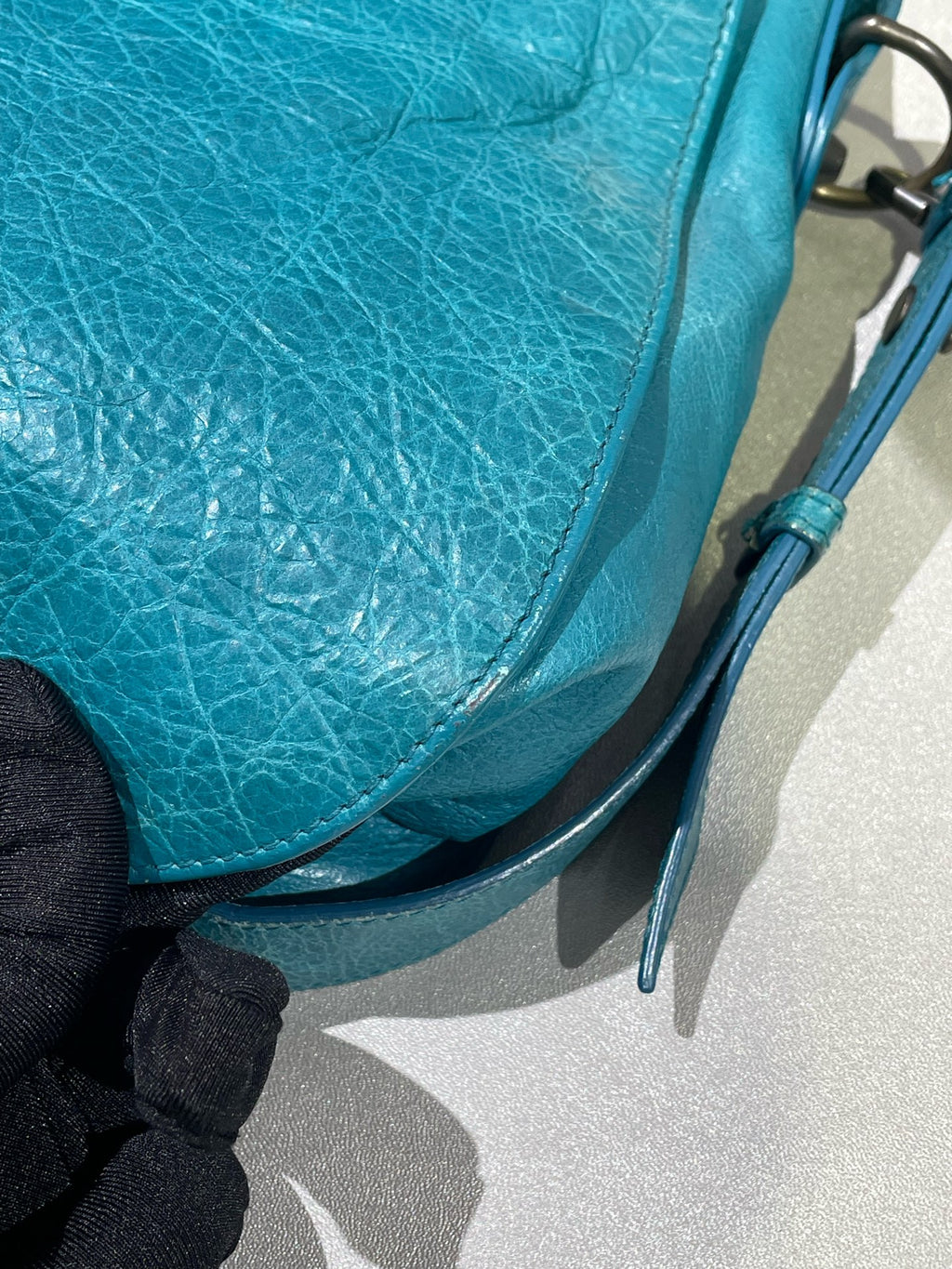 Balenciaga Blue Crossbody