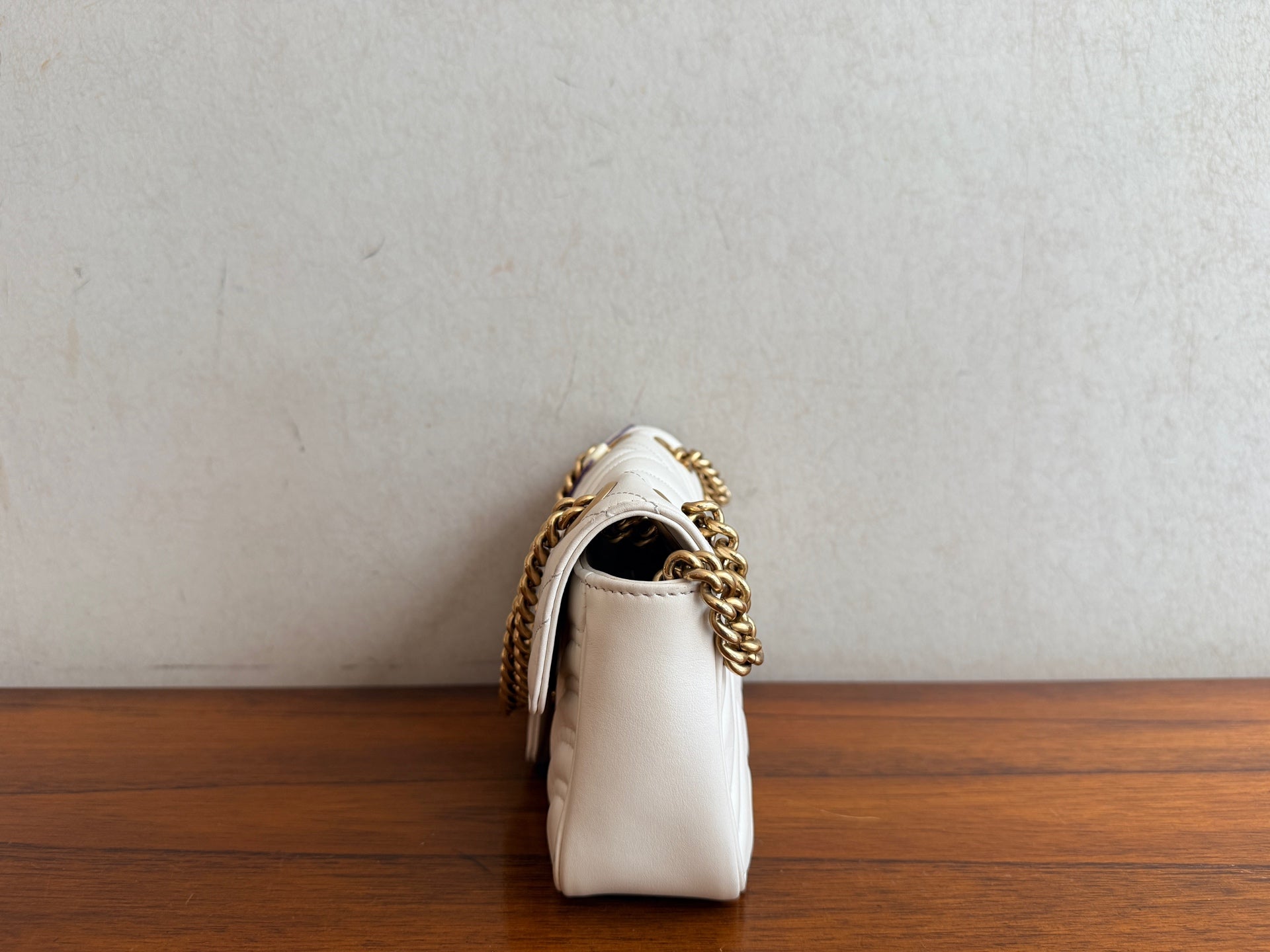 Gucci GG Marmont Collection White Backpack 446744 DTDIT 9022