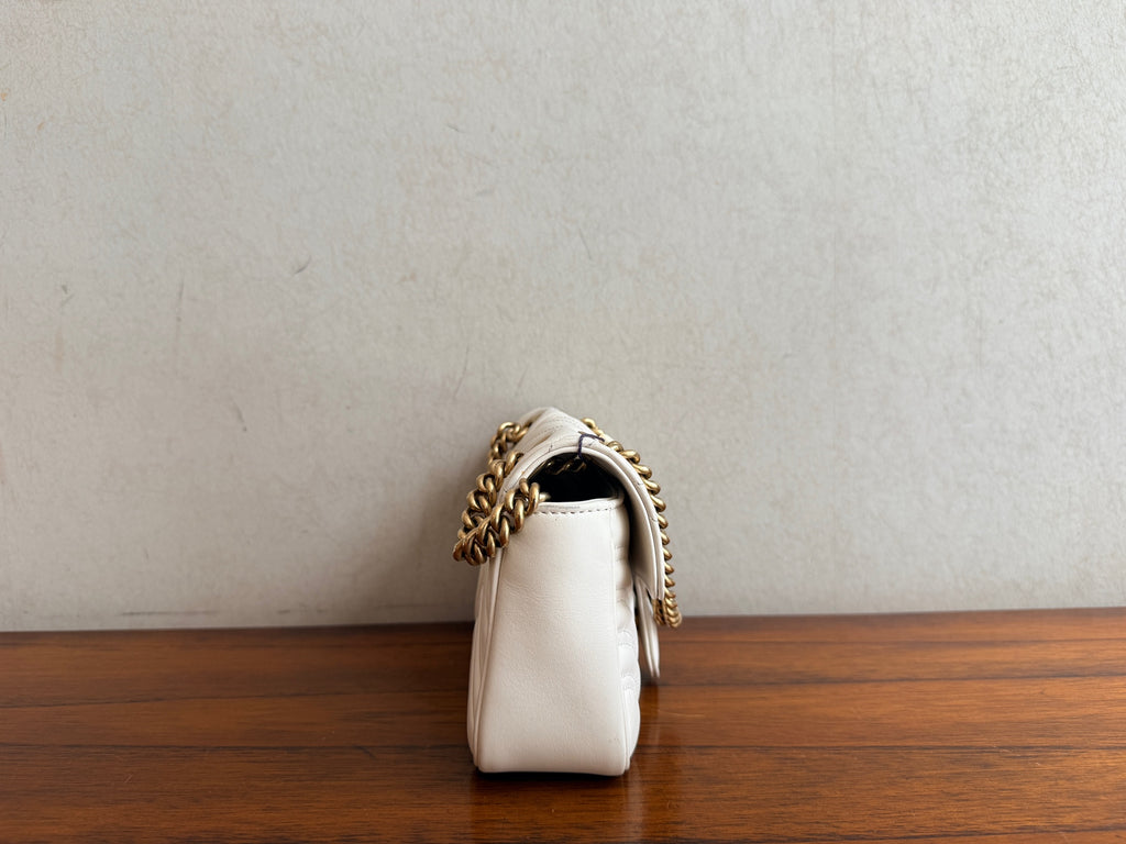 Gucci GG Marmont Collection White Backpack 446744 DTDIT 9022