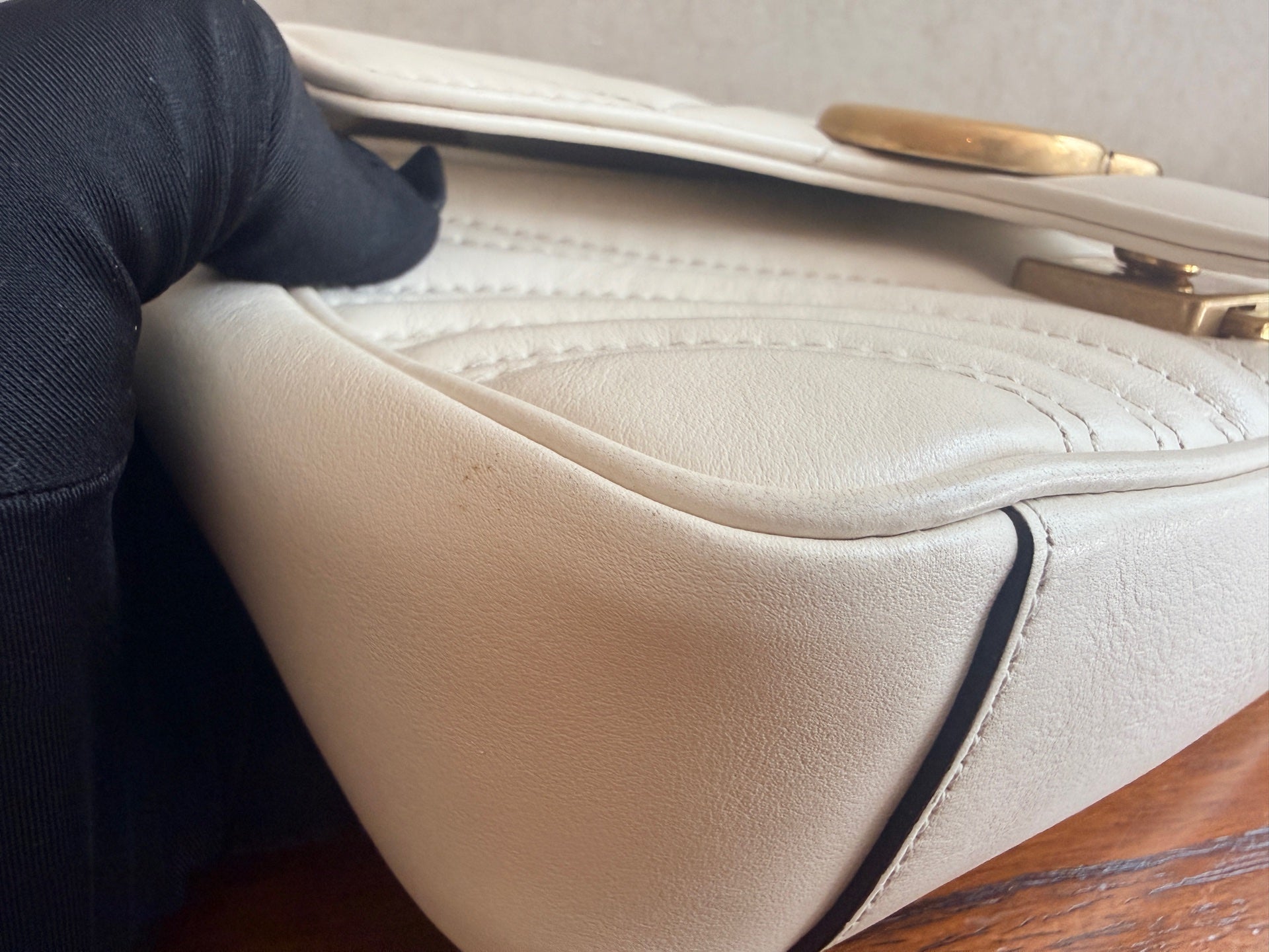 Gucci GG Marmont Collection White Backpack 446744 DTDIT 9022