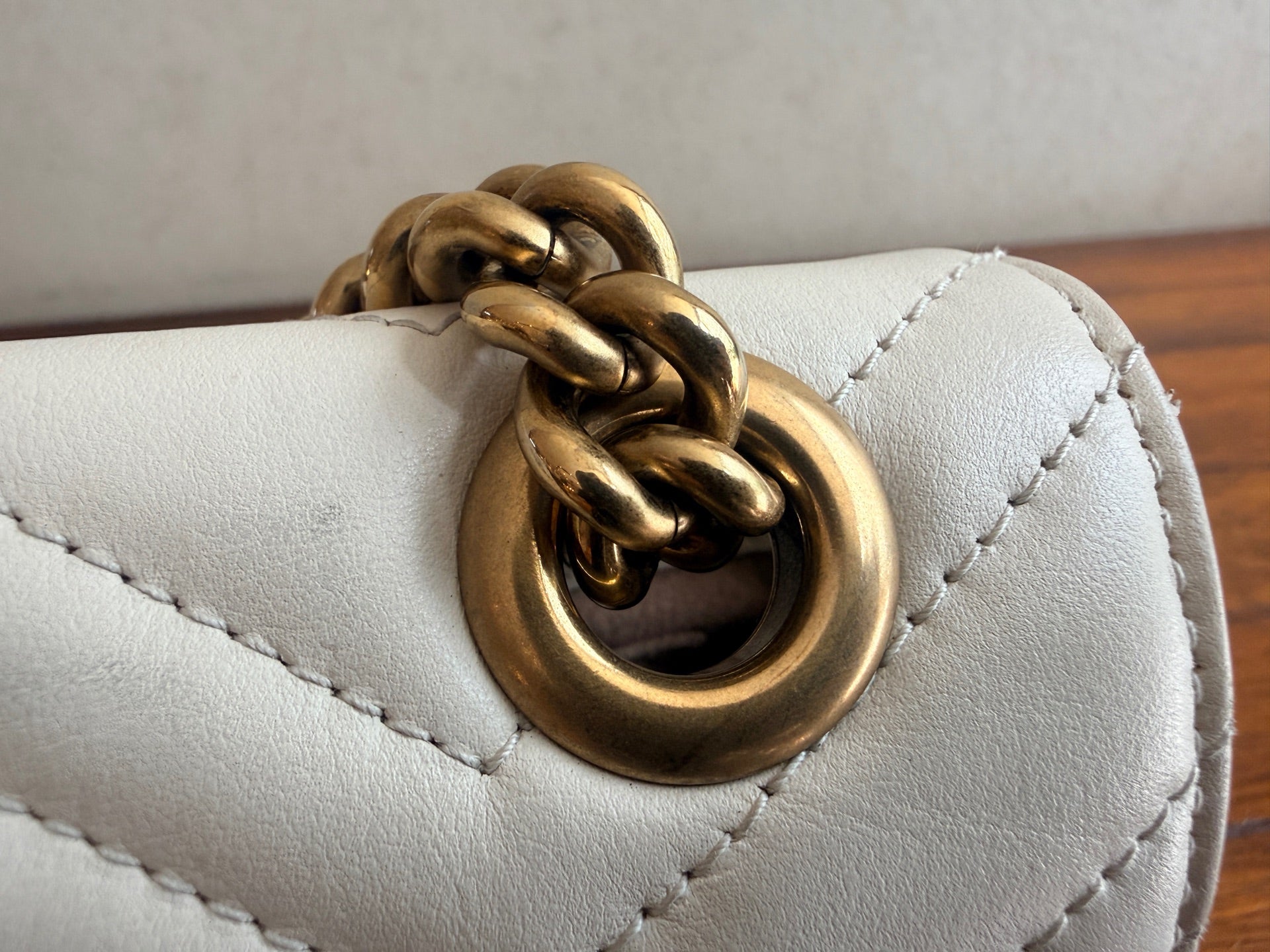 Gucci GG Marmont Collection White Backpack 446744 DTDIT 9022