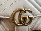Gucci GG Marmont Collection White Backpack 446744 DTDIT 9022