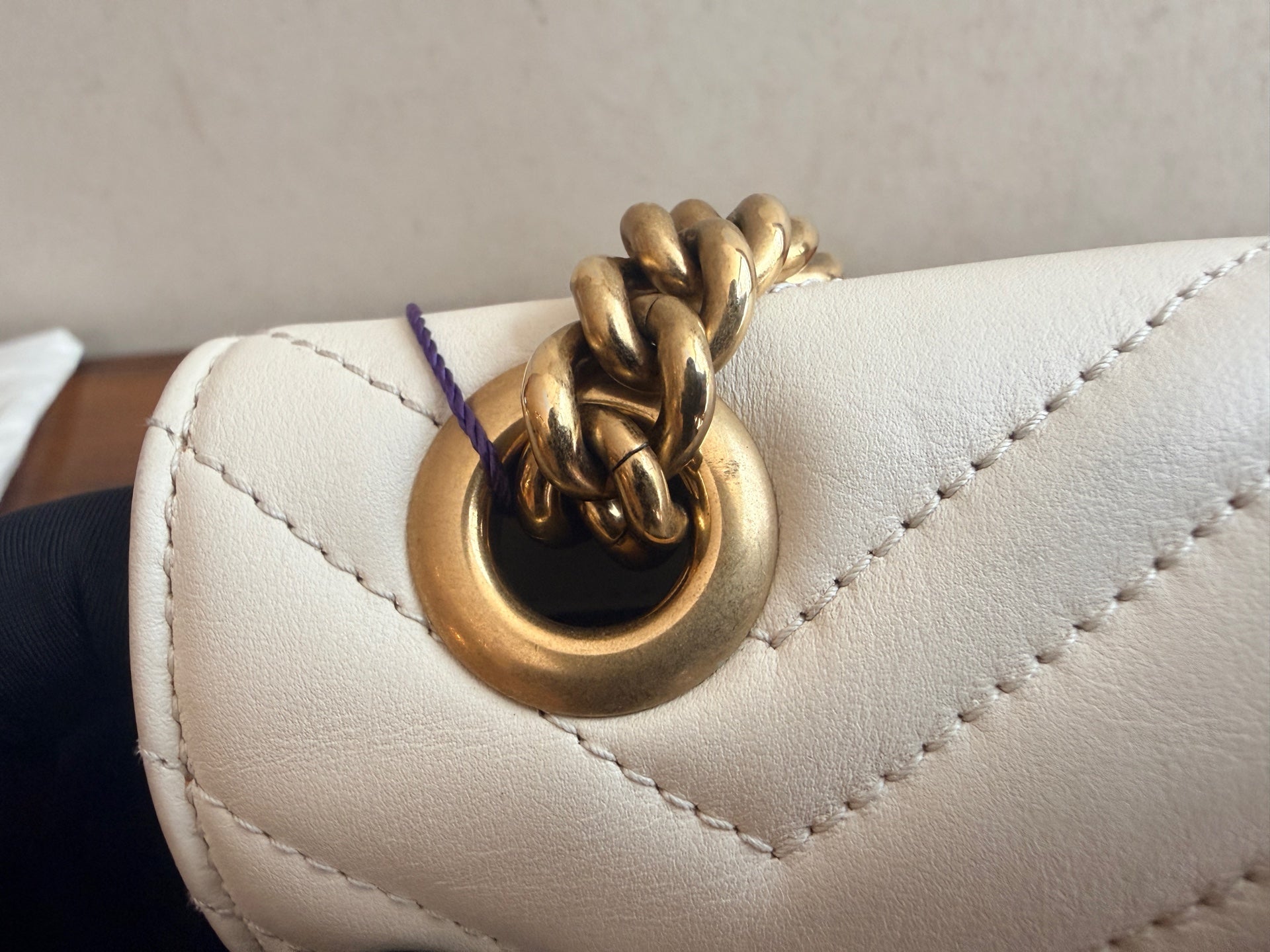 Gucci GG Marmont Collection White Backpack 446744 DTDIT 9022