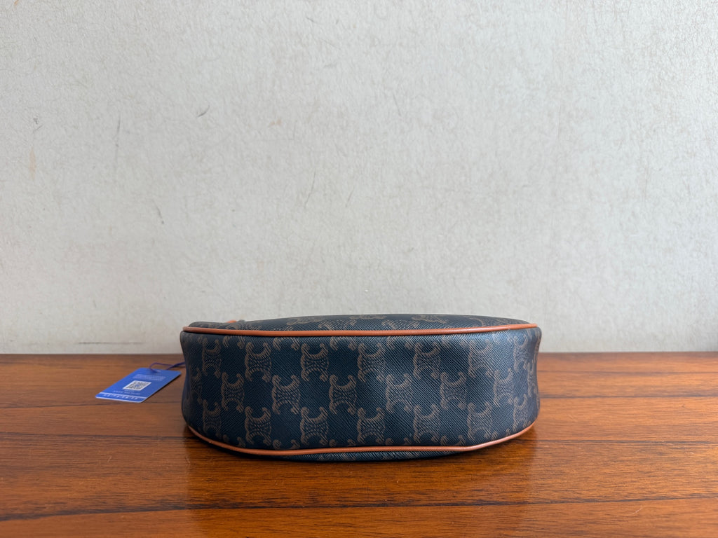 Celine AVA logo-print handbag Canvas Brown 193952BZJ.04LU