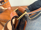 Celine AVA logo-print handbag Canvas Brown 193952BZJ.04LU