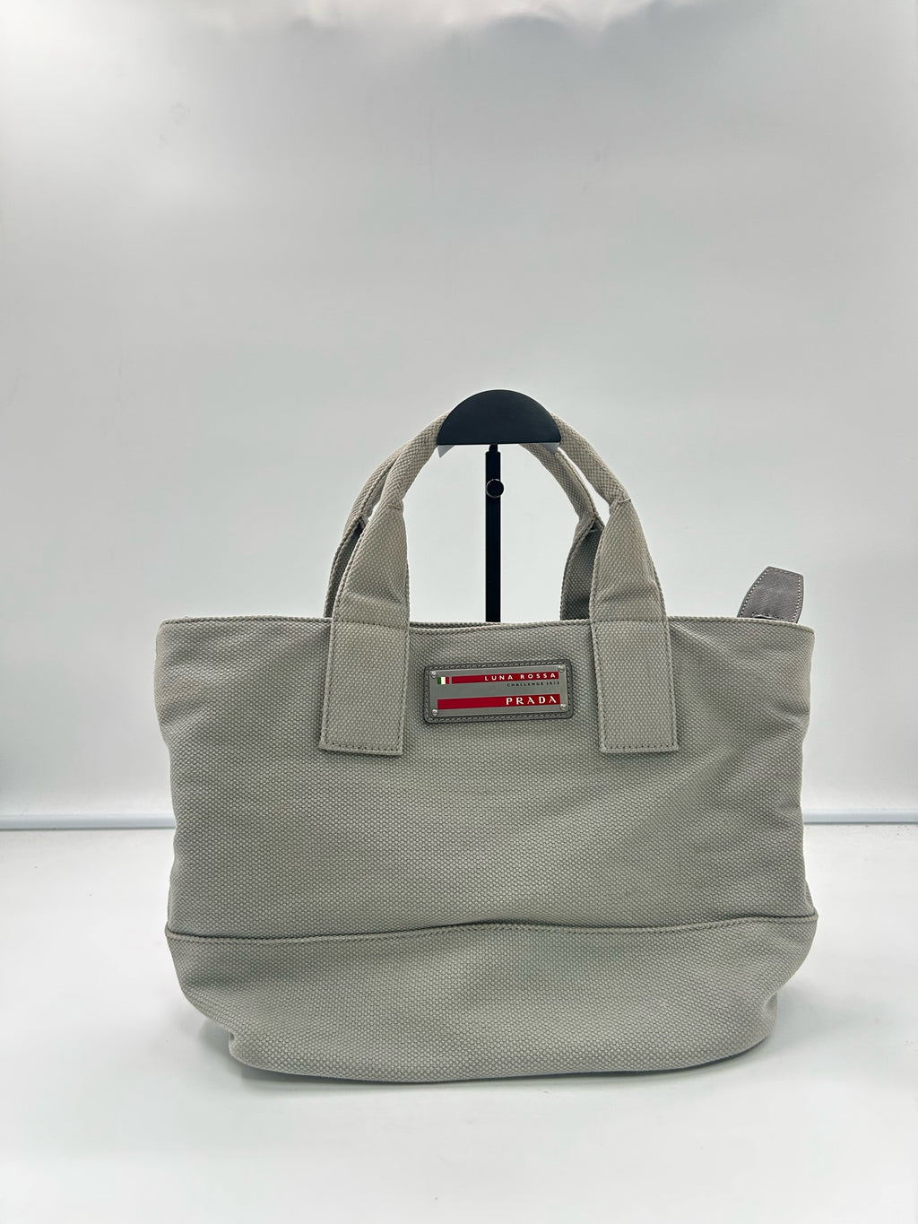 Prada Canvas Gray Tote
