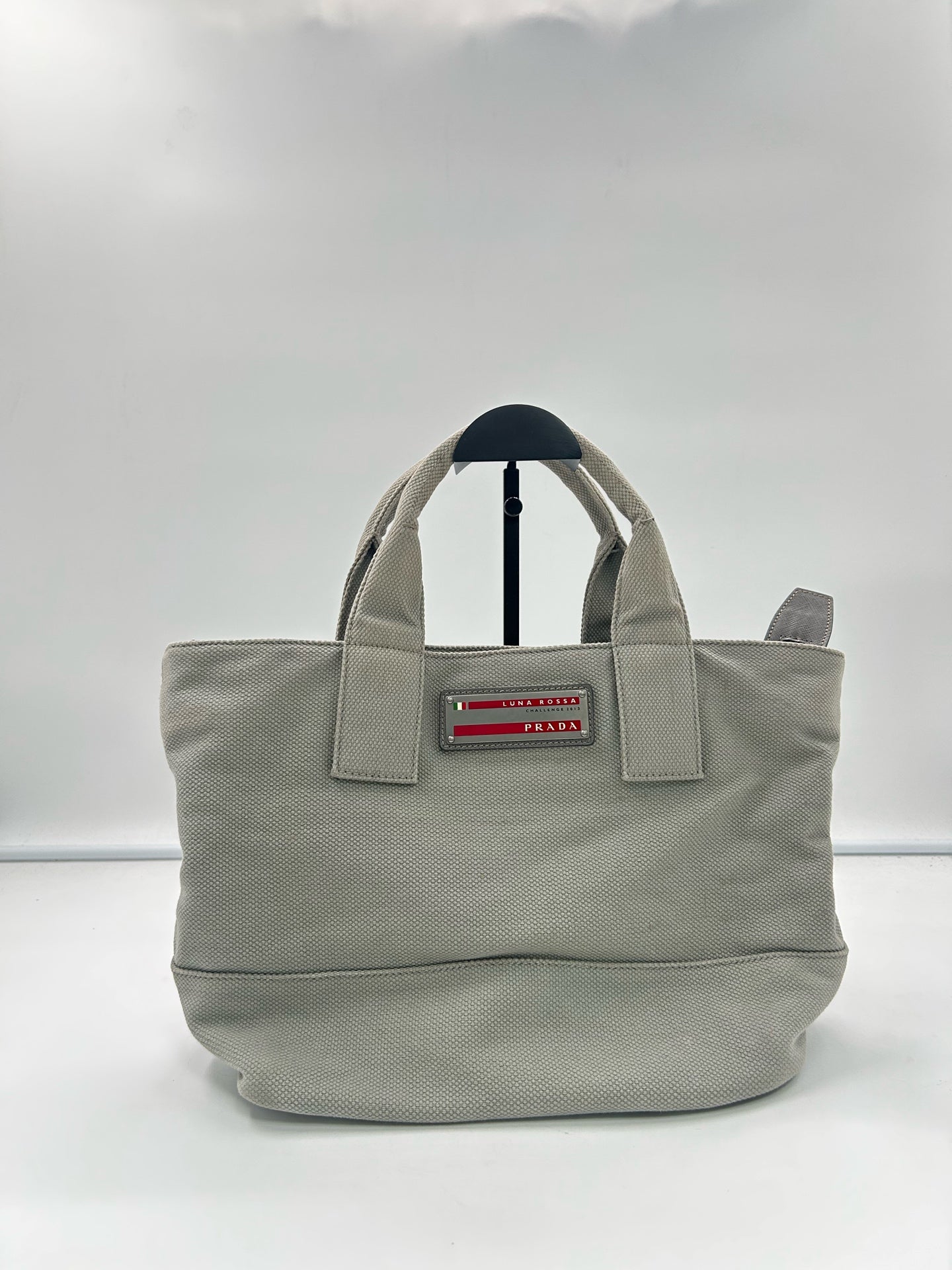 Prada Canvas Gray Tote