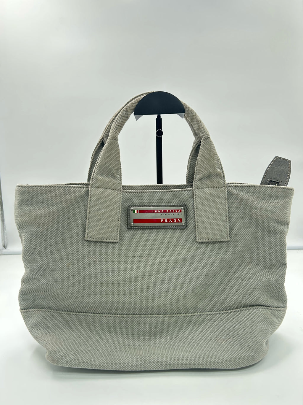 Prada Canvas Gray Tote