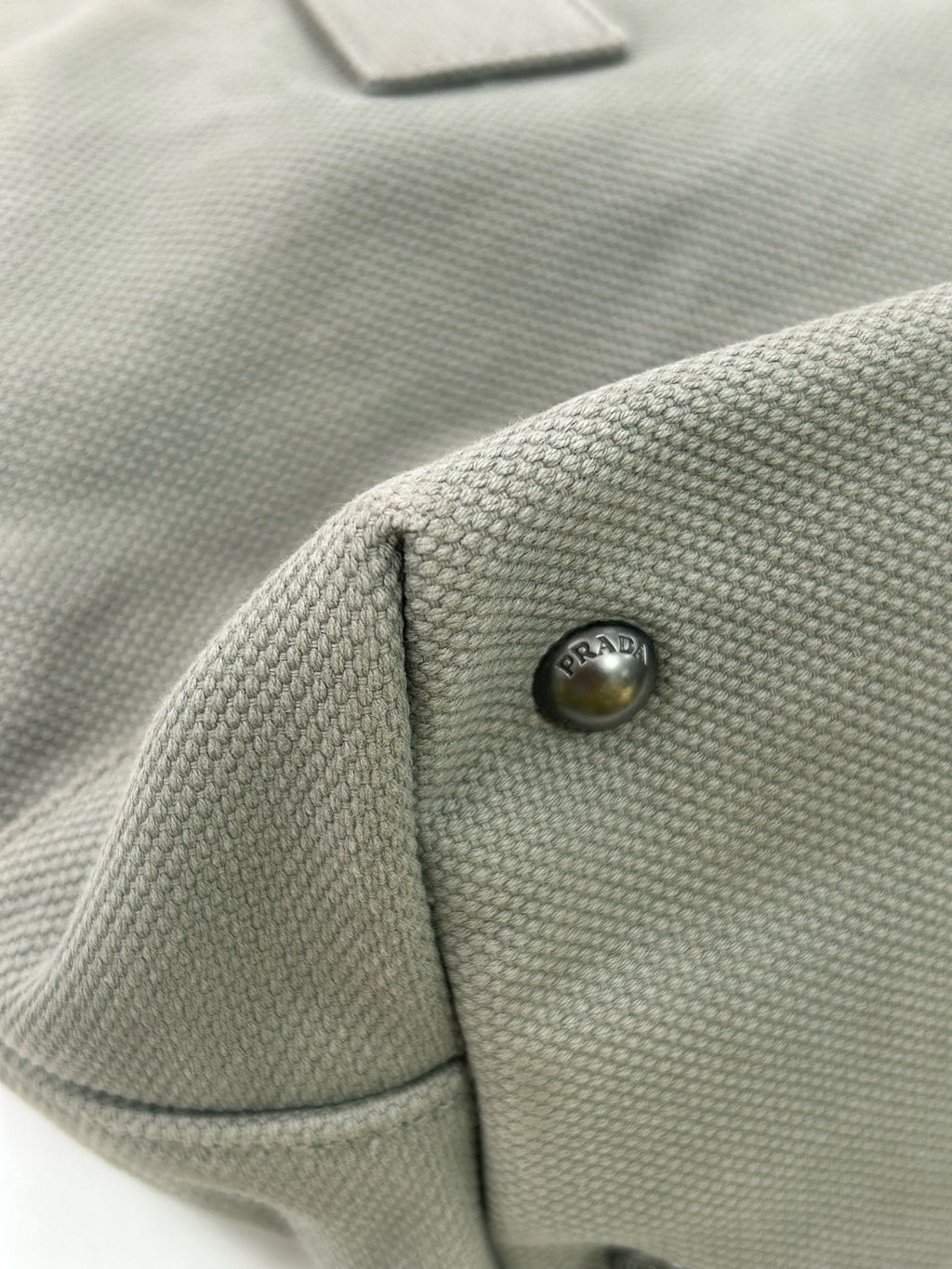 Prada Canvas Gray Tote