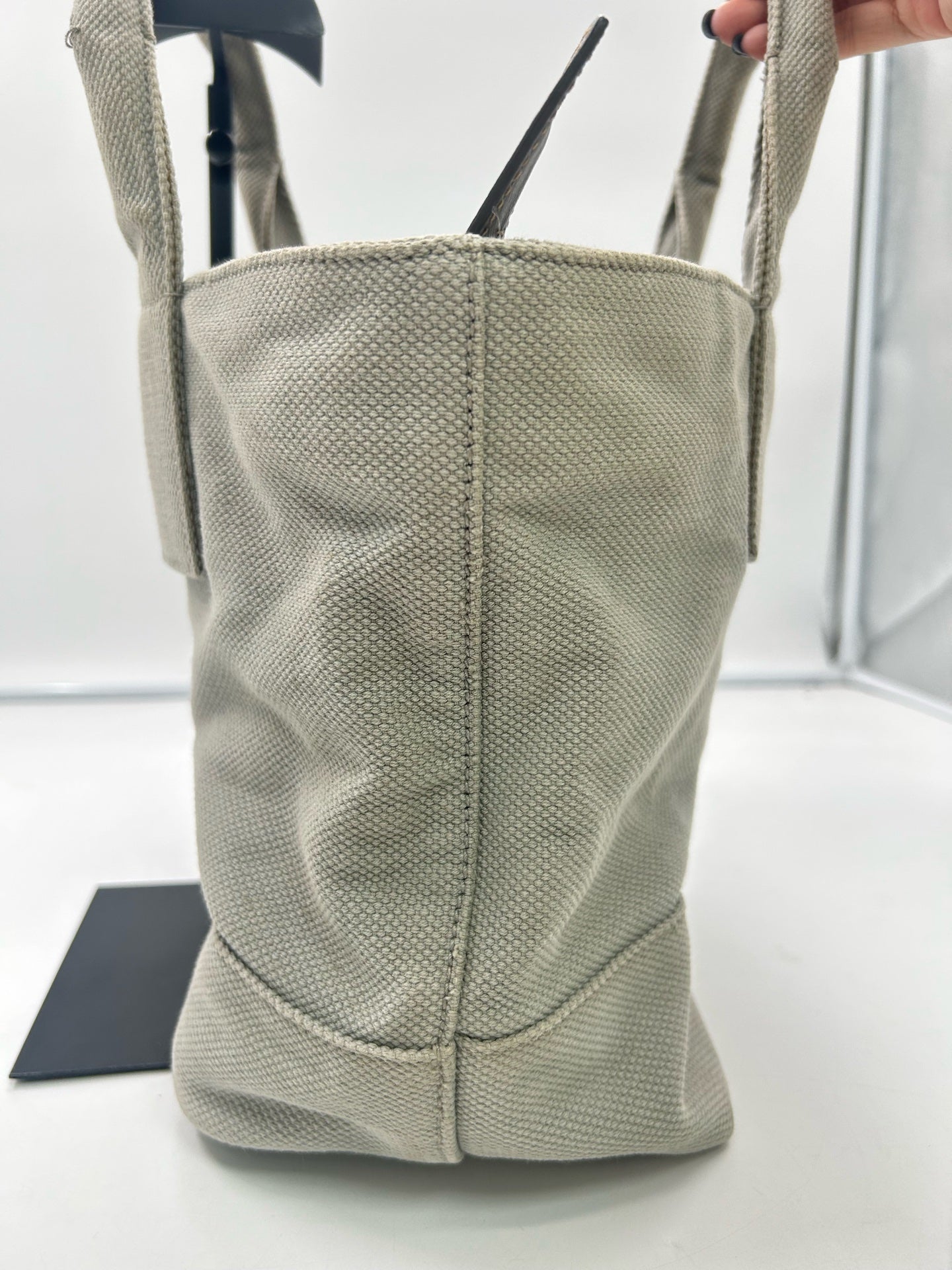 Prada Canvas Gray Tote
