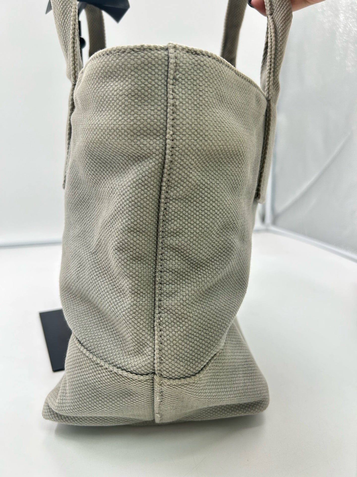 Prada Canvas Gray Tote