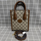 Gucci GG Retro Collection Canvas Beige Tote 671623 92TCG 8563