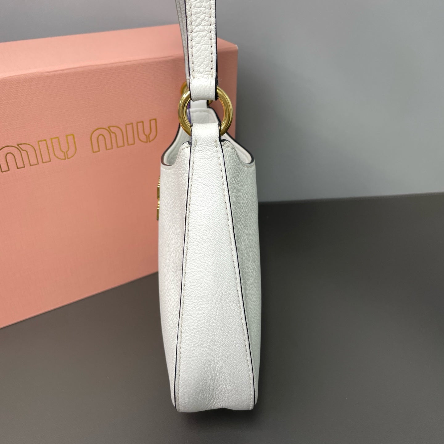 Miu Miu White Shoulder Bag