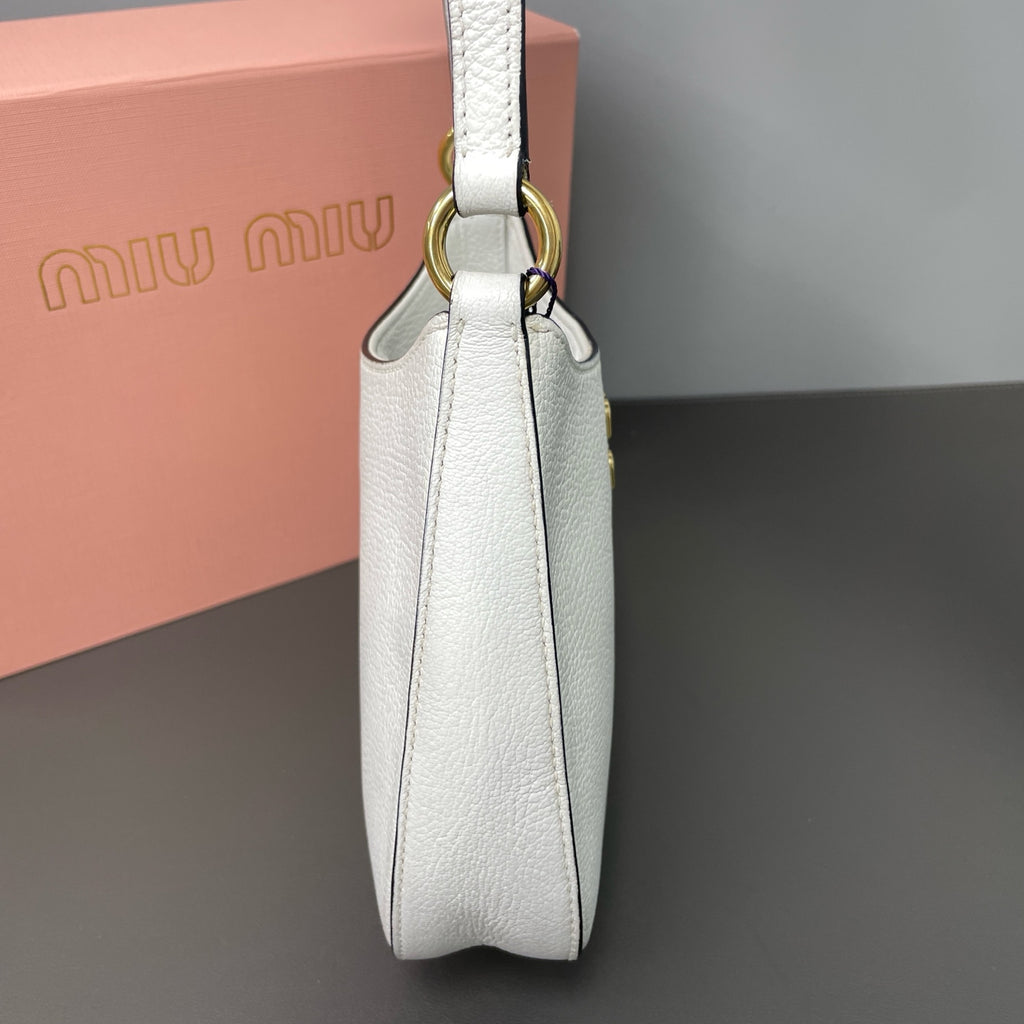 Miu Miu White Shoulder Bag