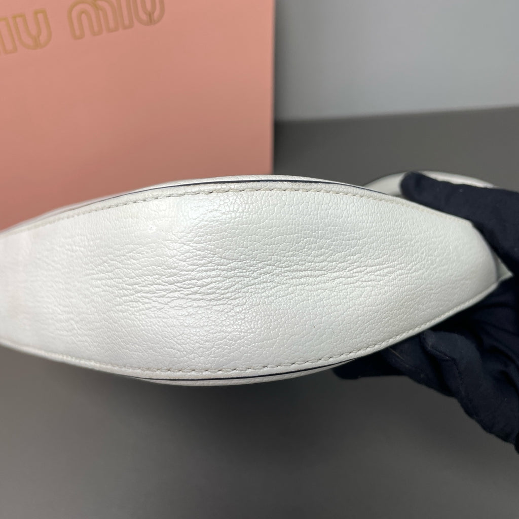 Miu Miu White Shoulder Bag