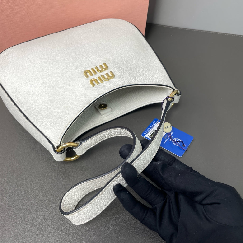 Miu Miu White Shoulder Bag