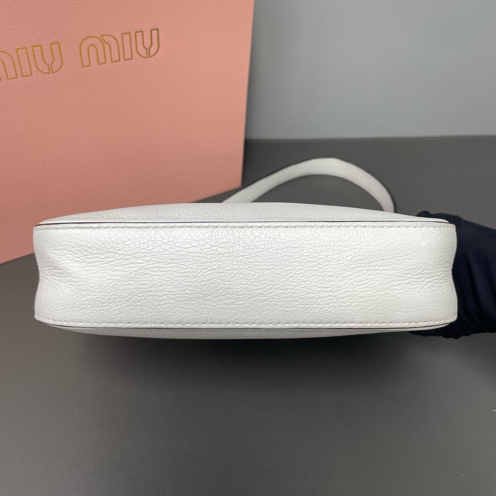 Miu Miu White Shoulder Bag