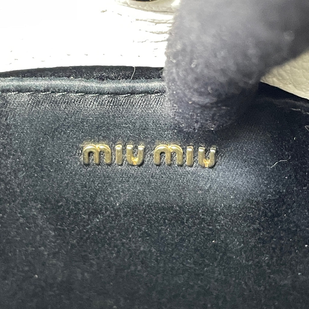 Miu Miu White Shoulder Bag
