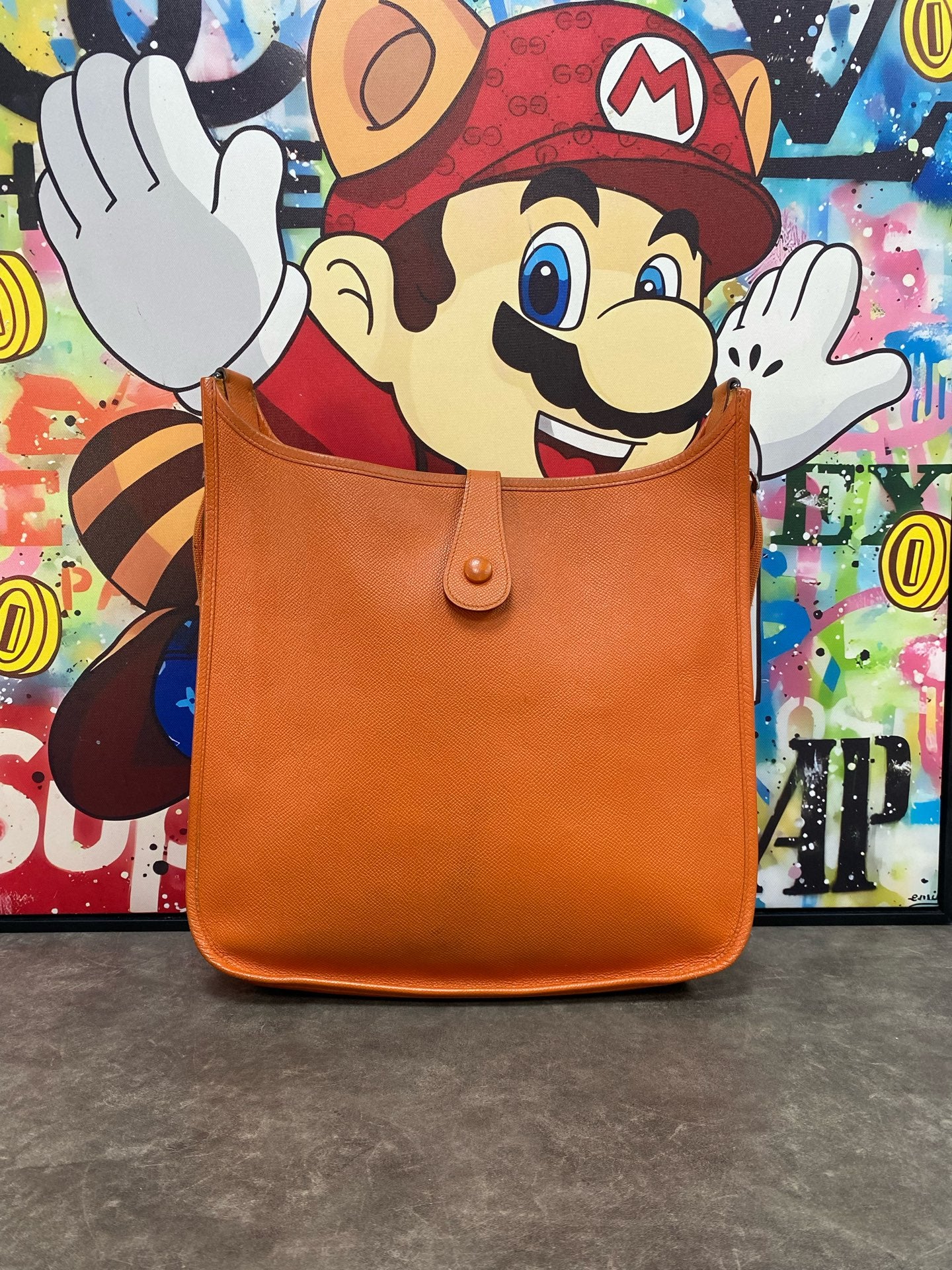 Hermes Orange Shoulder Bag