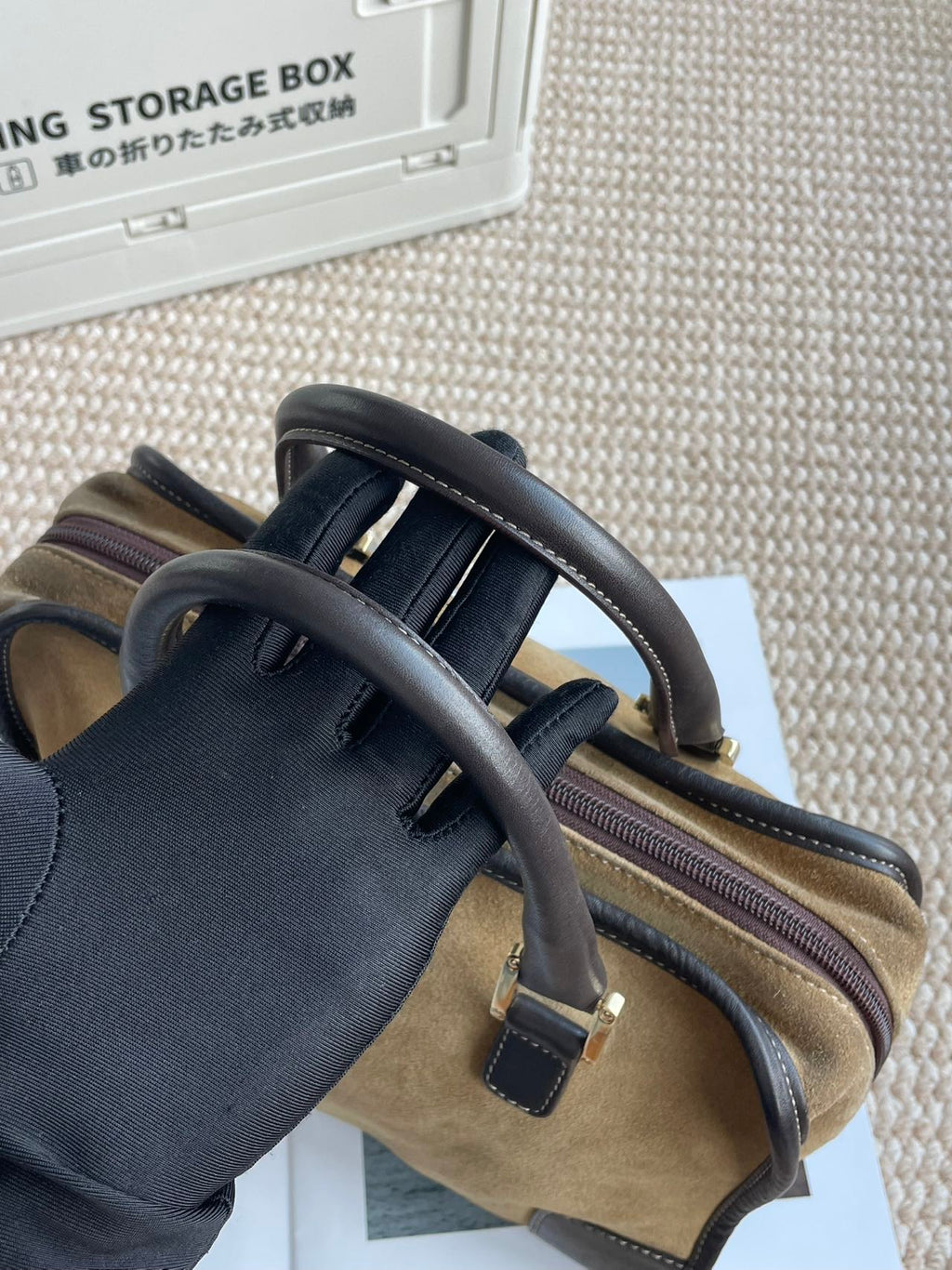 Loewe Alcantara Satchel
