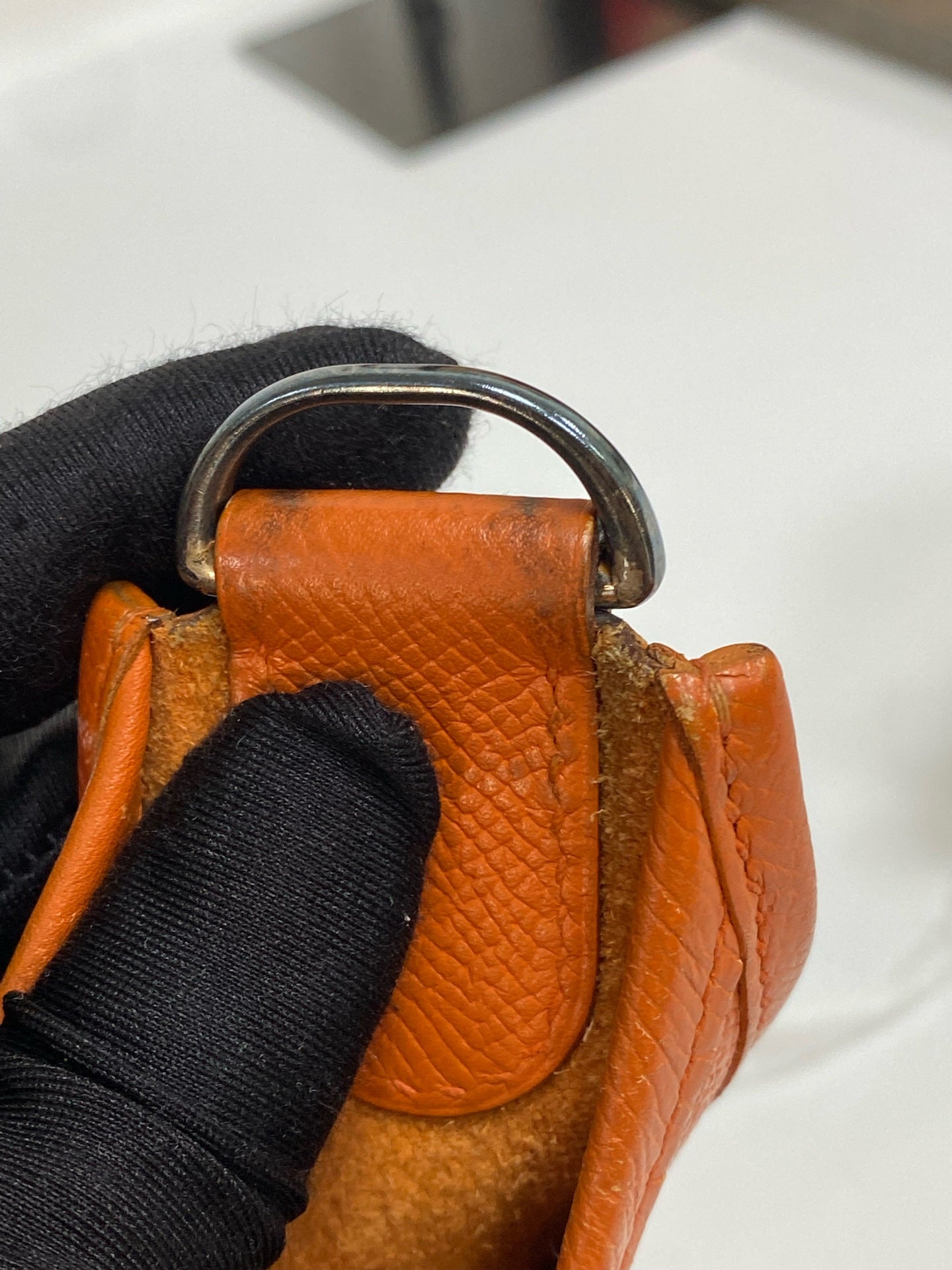 Hermes Orange Shoulder Bag