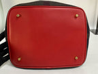 Burberry Canvas Red Bucket & Drawstring Bag