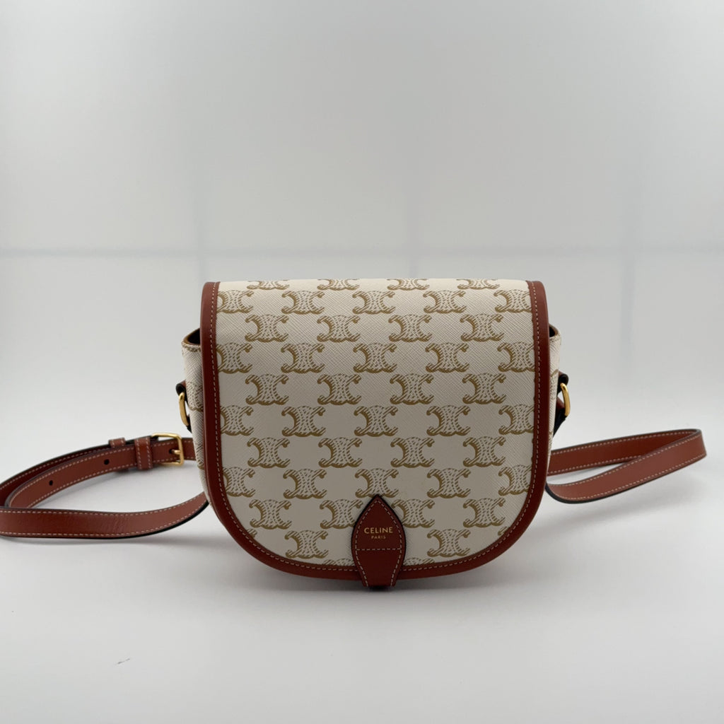 Celine FOLCO Medium Logo-Print Handbag Crossbody 191502BZJ.01BC