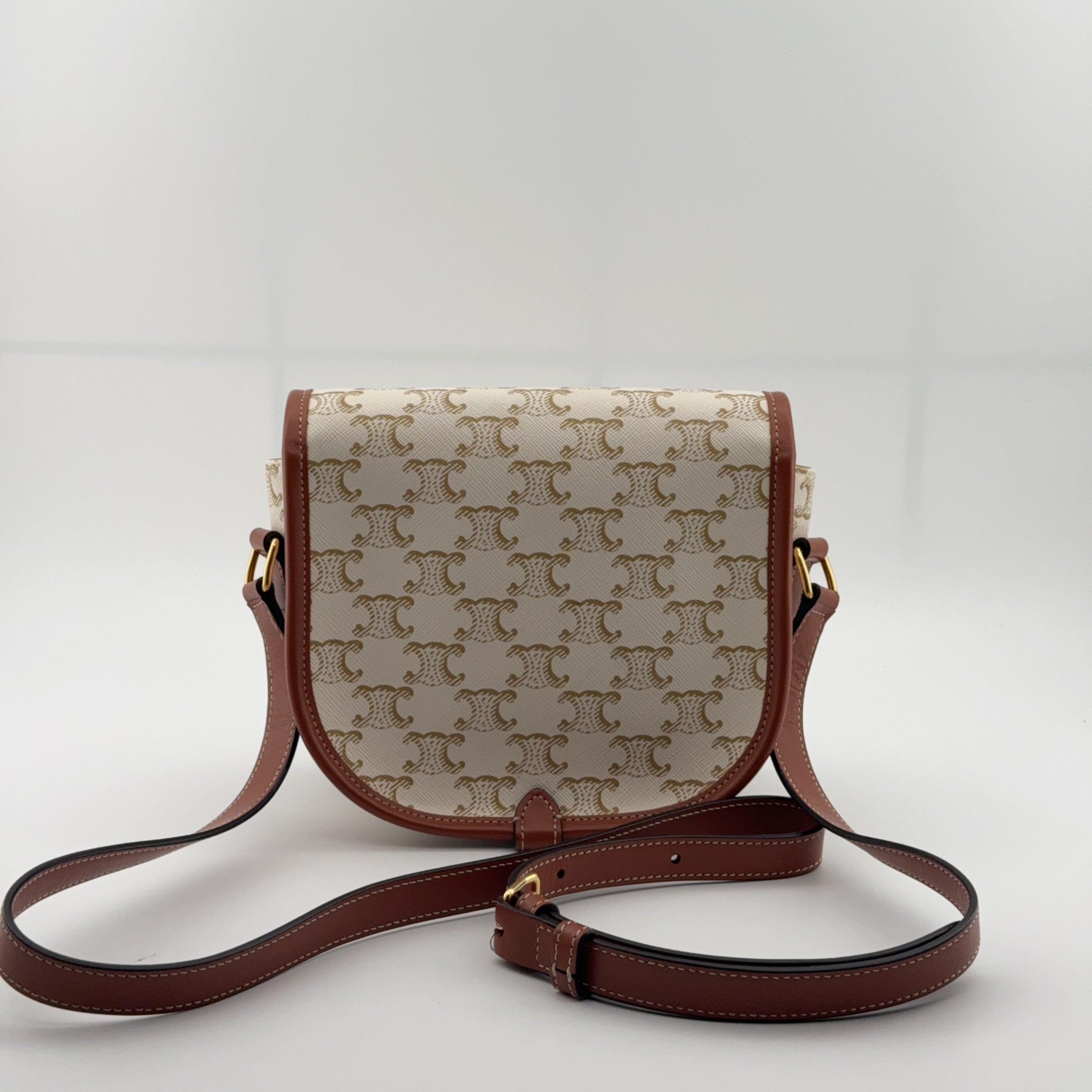 Celine FOLCO Medium Logo-Print Handbag Crossbody 191502BZJ.01BC