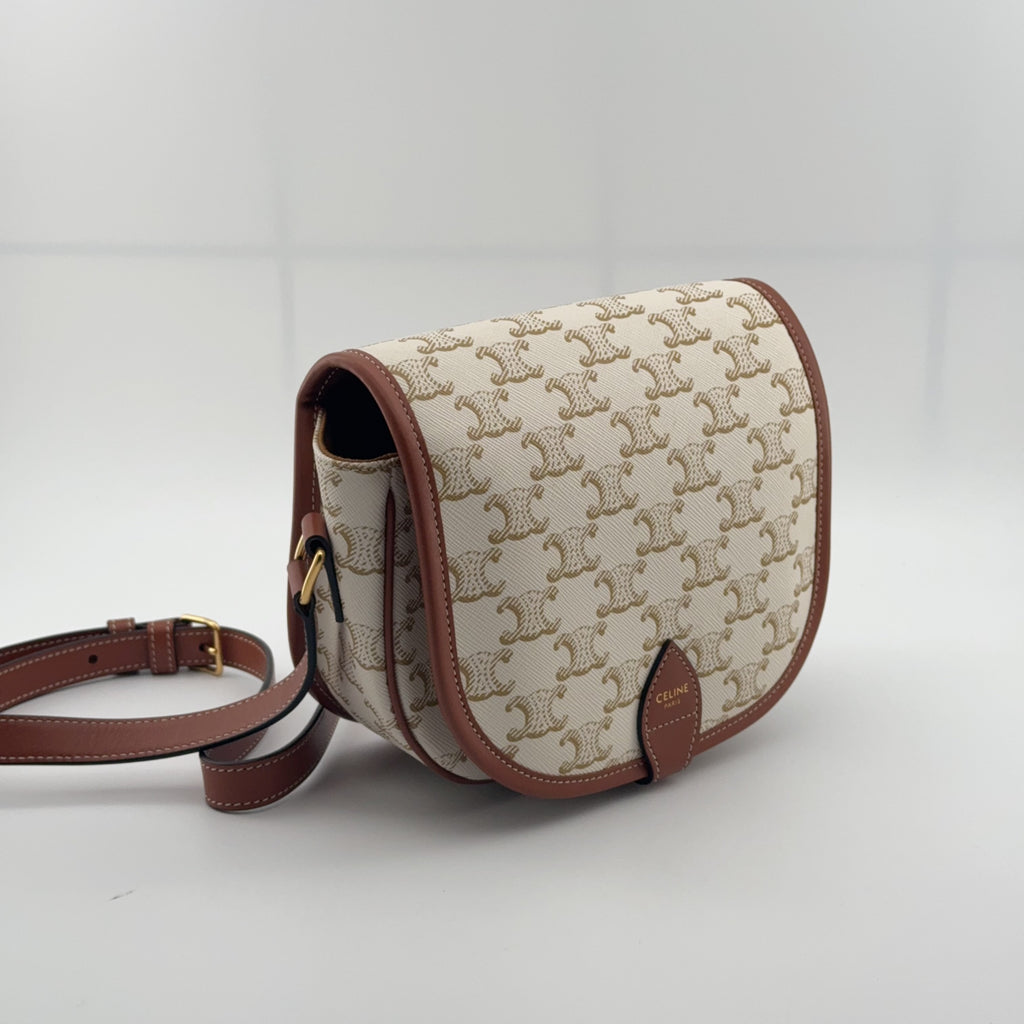 Celine FOLCO Medium Logo-Print Handbag Crossbody 191502BZJ.01BC
