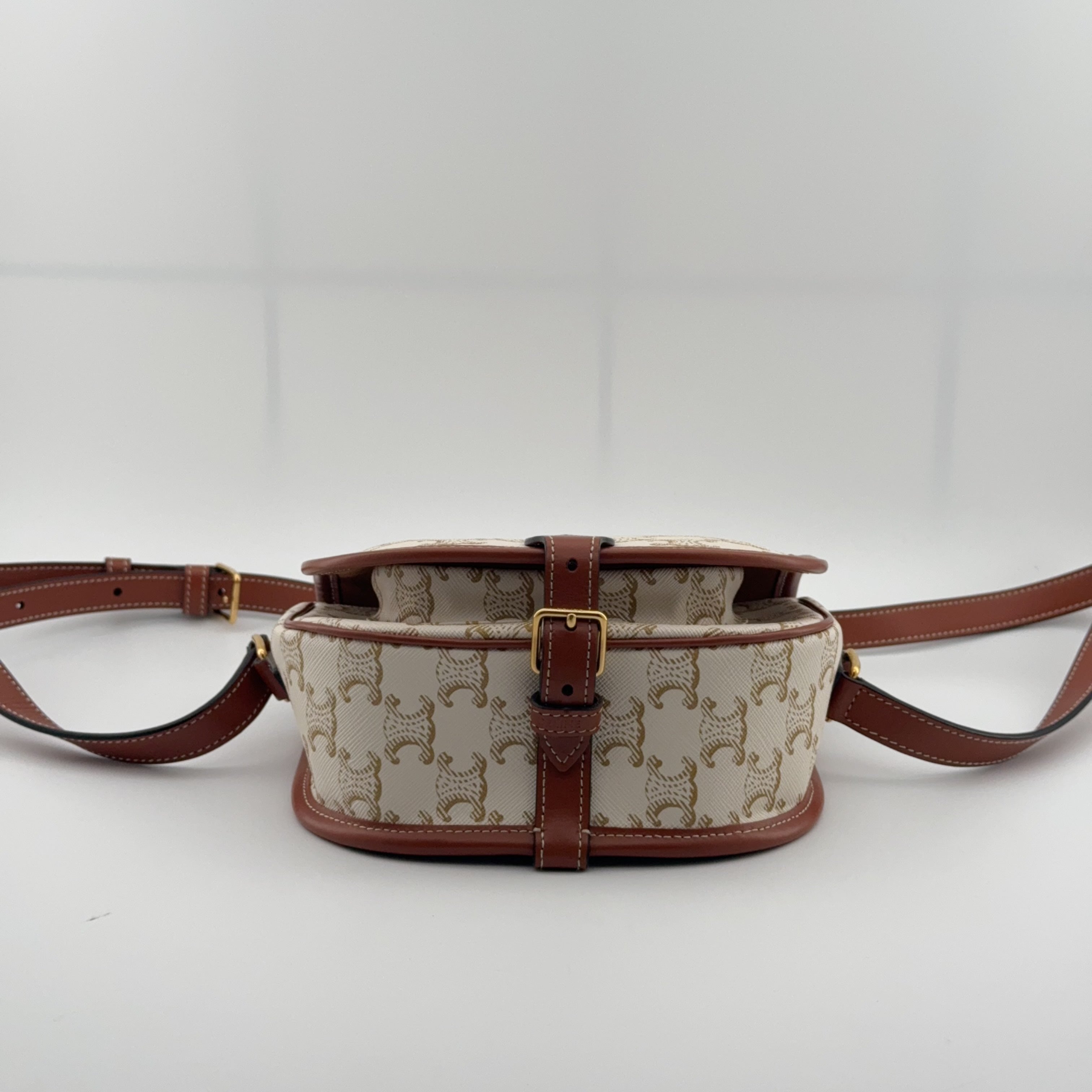 Celine FOLCO Medium Logo-Print Handbag Crossbody 191502BZJ.01BC