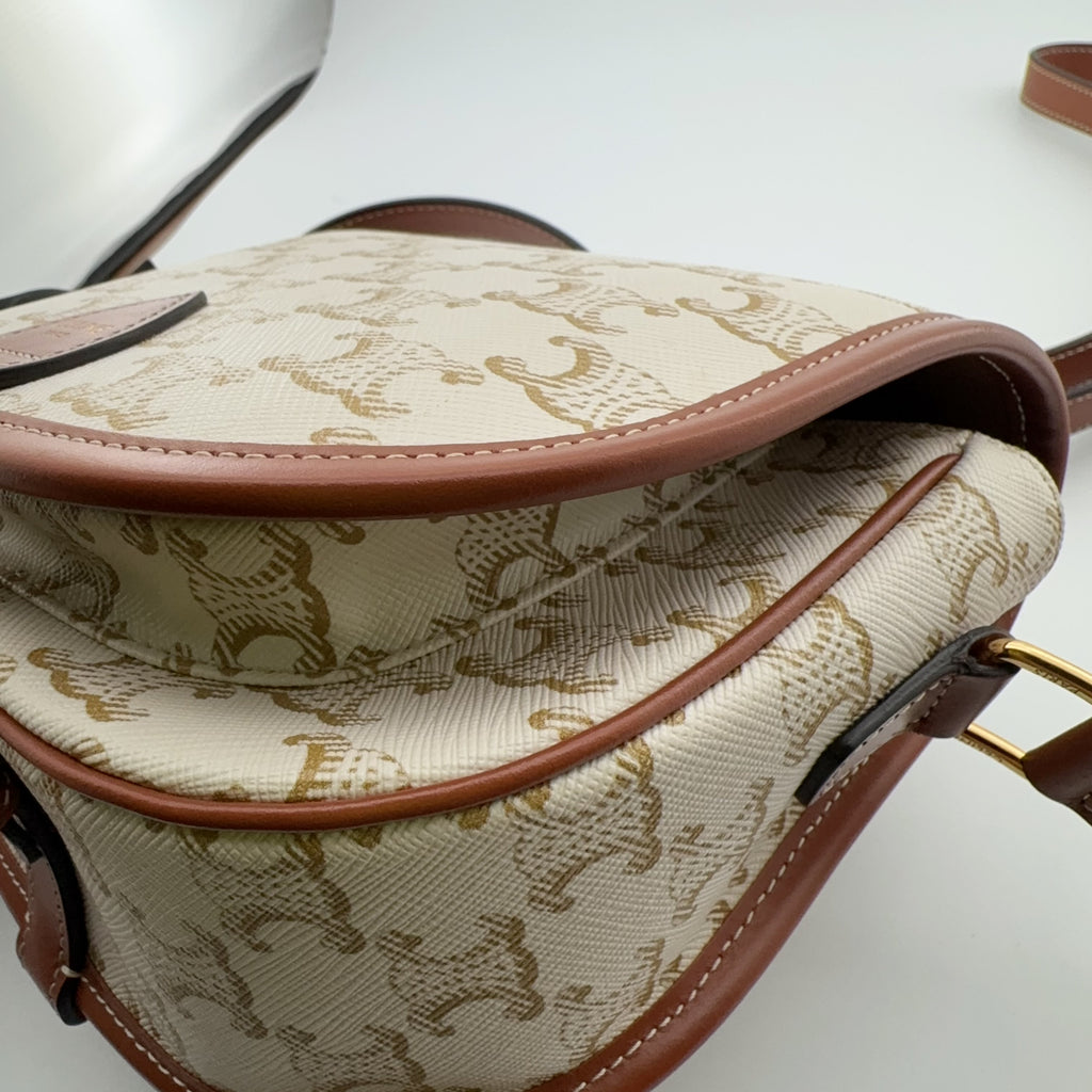 Celine FOLCO Medium Logo-Print Handbag Crossbody 191502BZJ.01BC