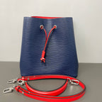 Louis Vuitton Blue Bucket & Drawstring Bag