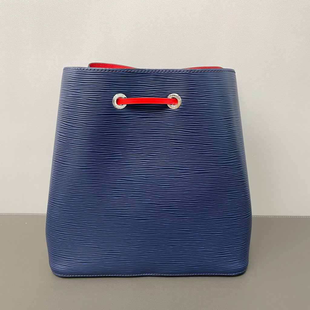 Louis Vuitton Blue Bucket & Drawstring Bag
