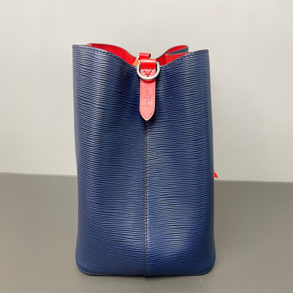 Louis Vuitton Blue Bucket & Drawstring Bag