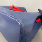 Louis Vuitton Blue Bucket & Drawstring Bag