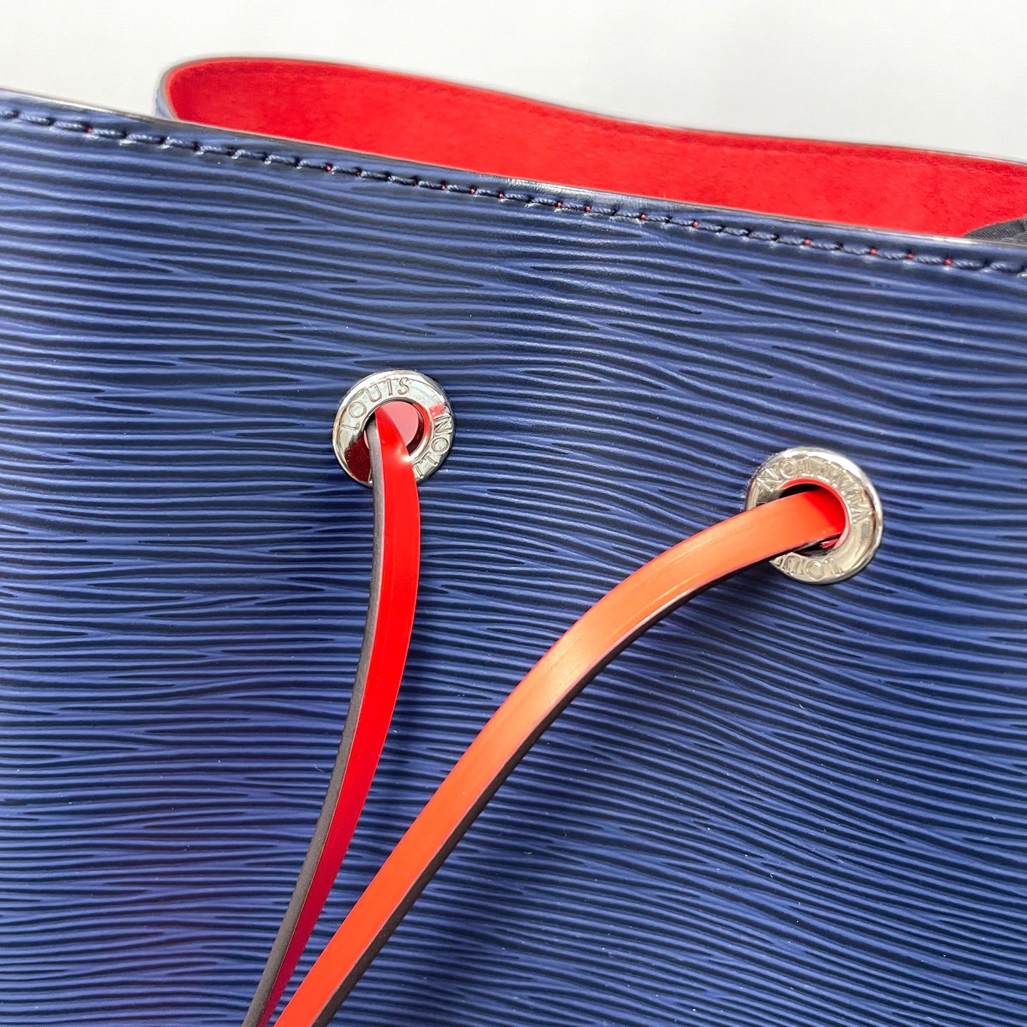 Louis Vuitton Blue Bucket & Drawstring Bag
