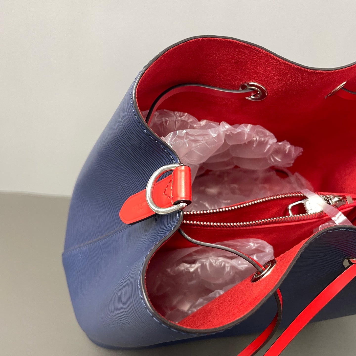 Louis Vuitton Blue Bucket & Drawstring Bag