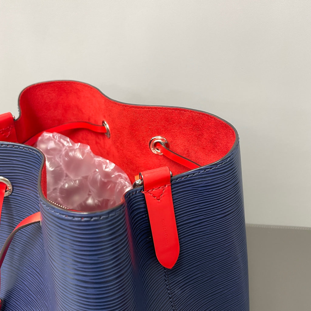 Louis Vuitton Blue Bucket & Drawstring Bag