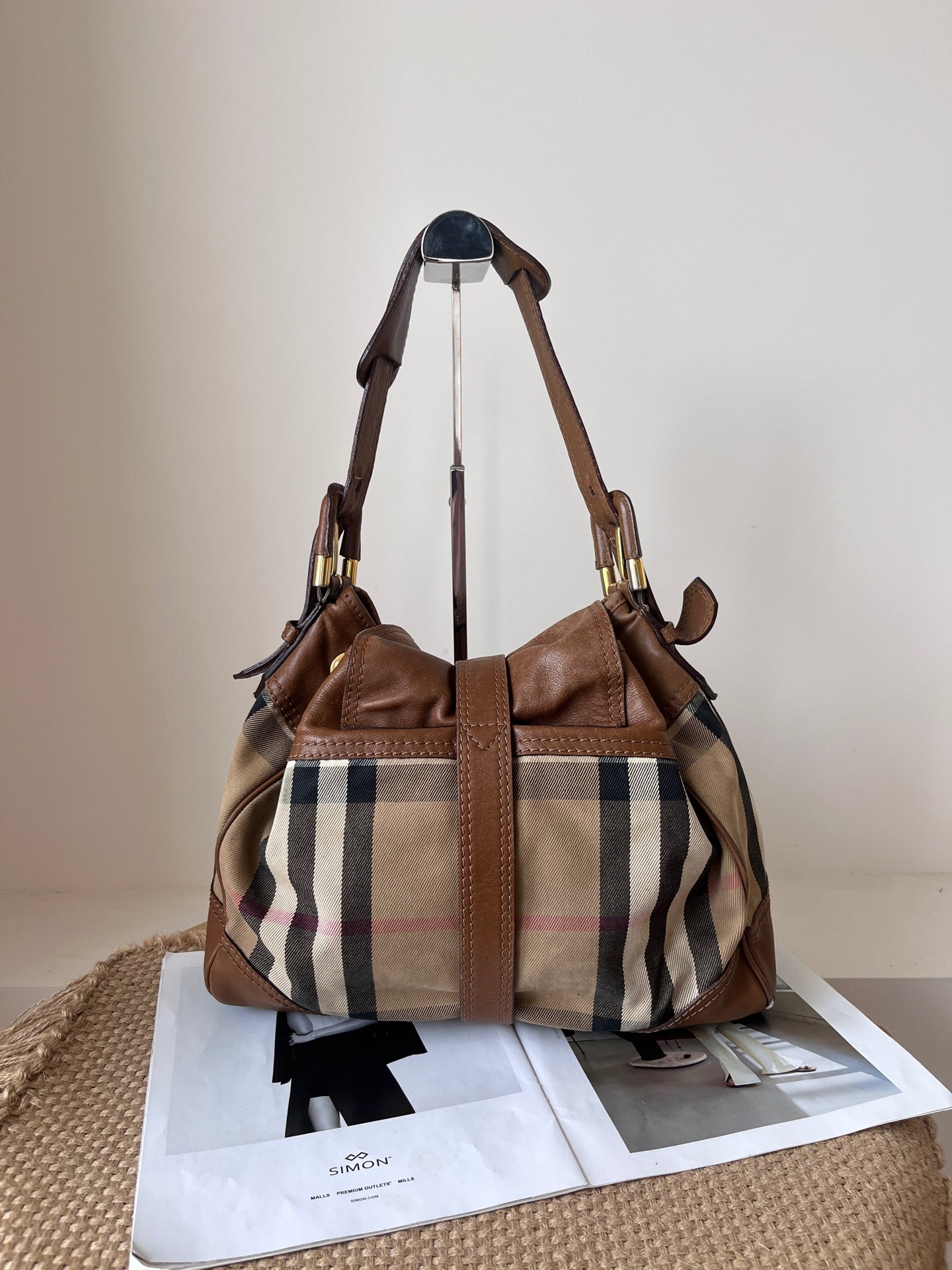 Burberry Leather Bucket & Drawstring Bag